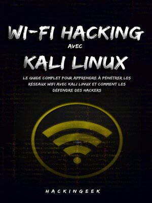 cover image of WiFi hacking avec Kali Linux